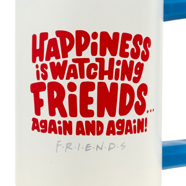 Hallmark Friends "Happiness Is" Insulated Travel Cup With Handle 42 Oz
