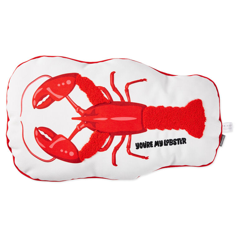 hallmark Friends You're My Lobster Shaped Throw Pillow