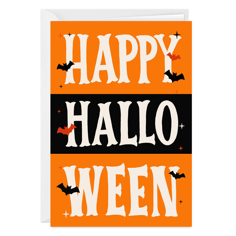hallmark Frights and Fun Bold Stripes Custom Halloween Card