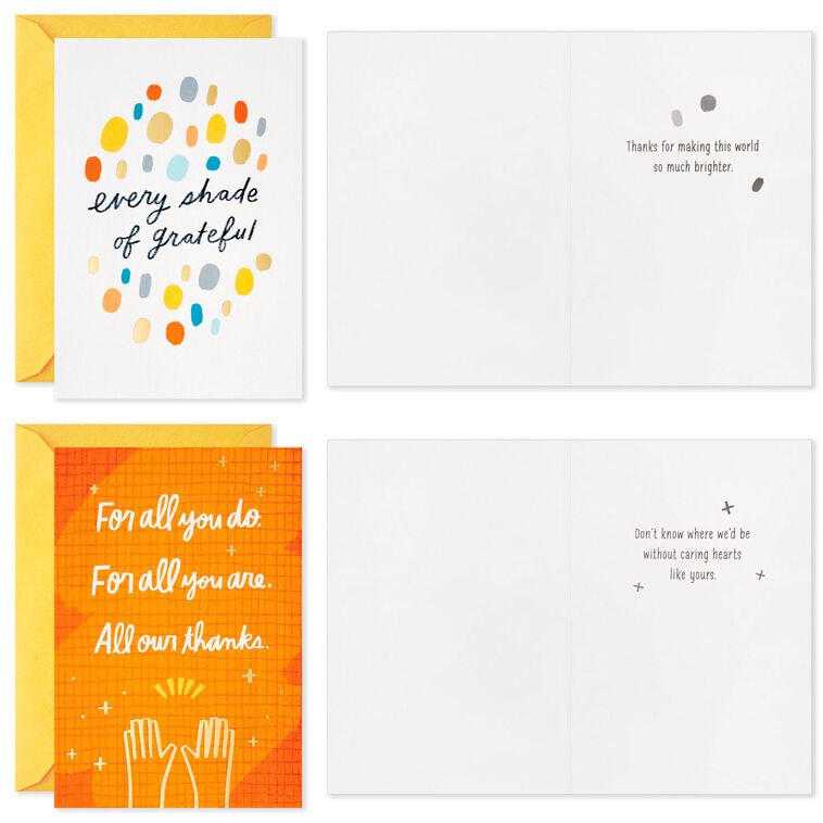 Hallmark From The Heart Boxed Thank-You Cards Assortment Pack Of 16
