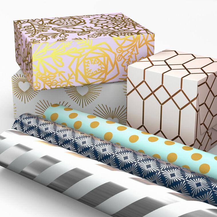 Hallmark Fun And Flirty 6-Pack Wrapping Paper Assortment 180 Sq. Ft