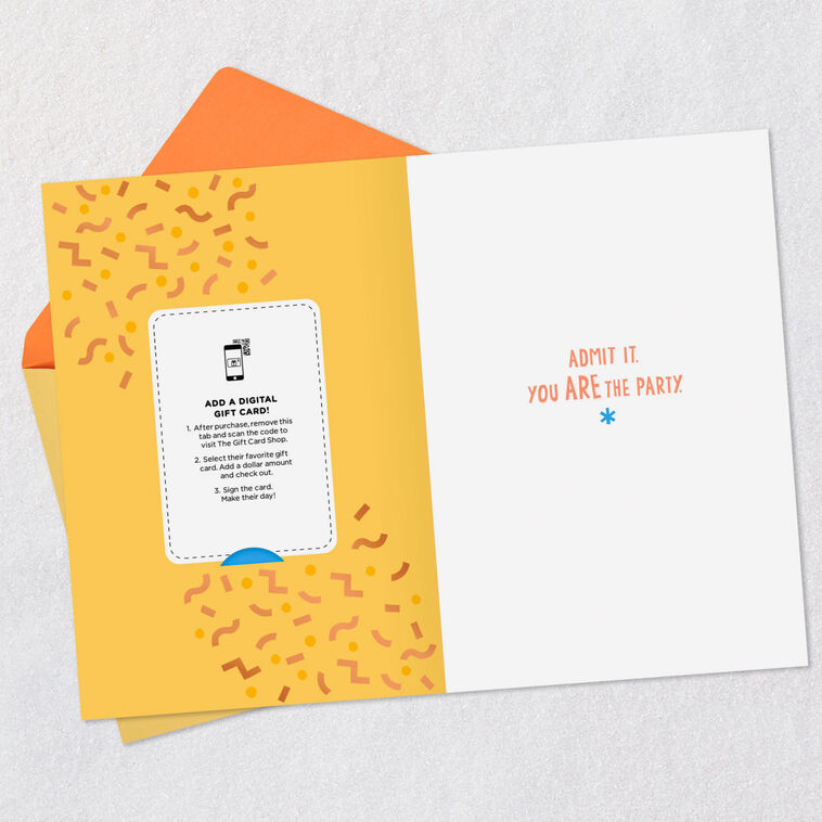 Hallmark Fun Ticket Gift Card Greeting Birthday Card