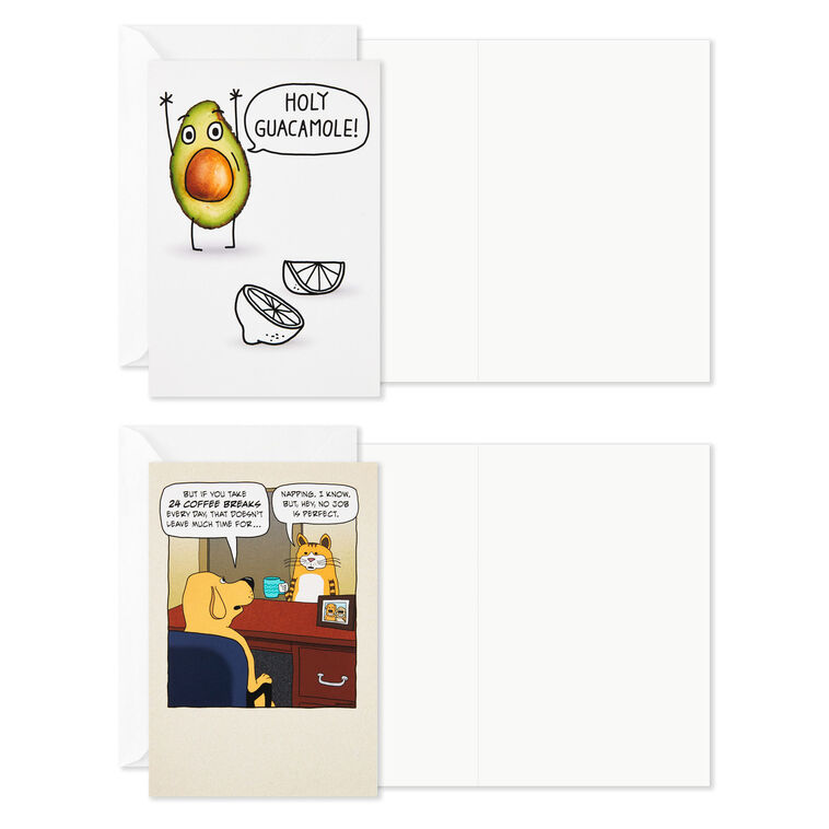 Hallmark Funny All-Occasion Boxed Blank Cards Assortment Pack Of 12