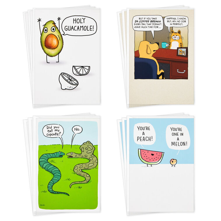hallmark Funny All-Occasion Boxed Blank Cards Assortment Pack of 12