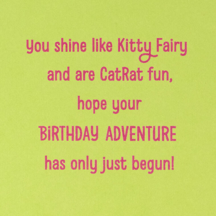Hallmark Gabby's Dollhouse Cat-titude Birthday Card With Stickers