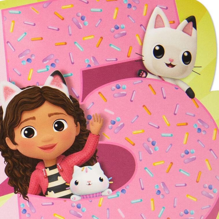 Hallmark Gabby's Dollhouse You're Pretty Purr-Fect Musical 5th Birthday Card