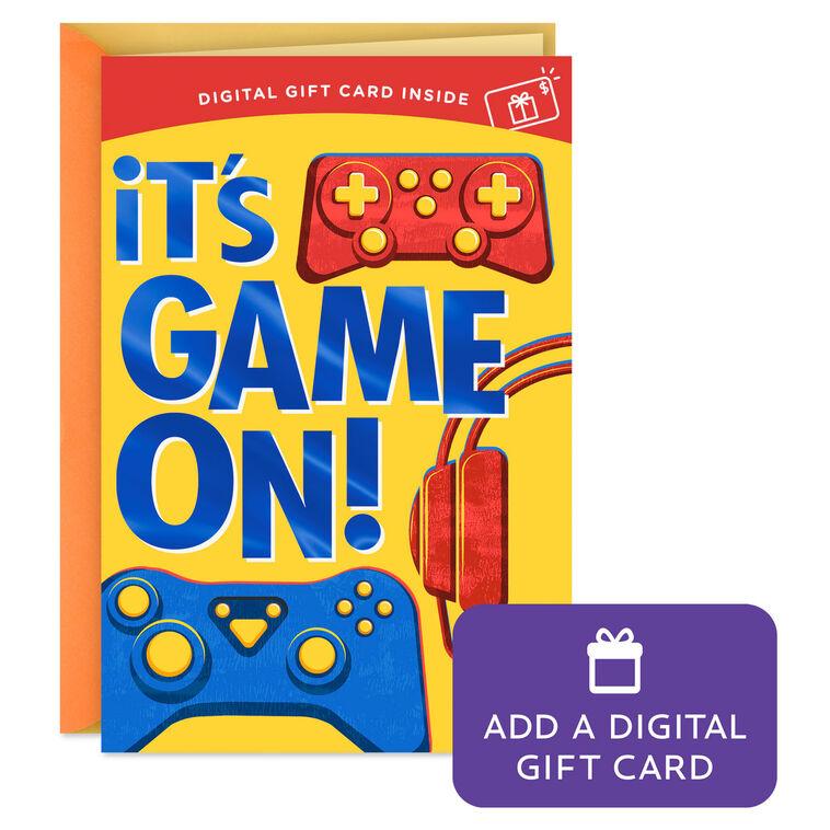 hallmark Game On Gift Card Greeting Birthday Card for Kids