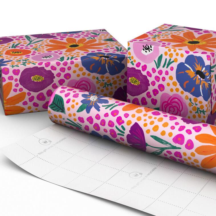 Hallmark Garden Stroll Floral Wrapping Paper Roll 20 Sq. Ft