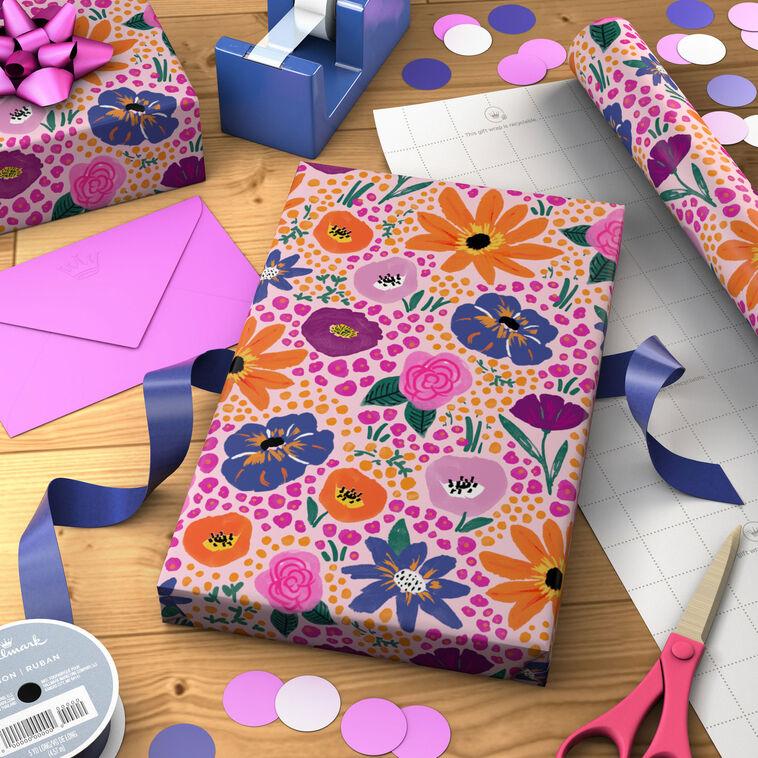 Hallmark Garden Stroll Floral Wrapping Paper Roll 20 Sq. Ft