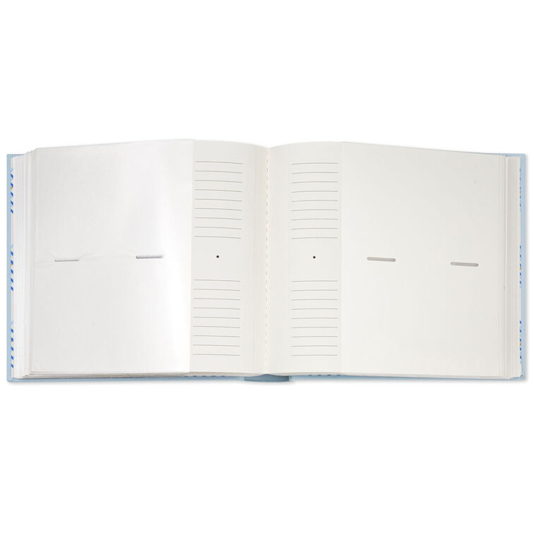 Hallmark Gather Happy Memories Gold On Light Blue Linen Photo Album