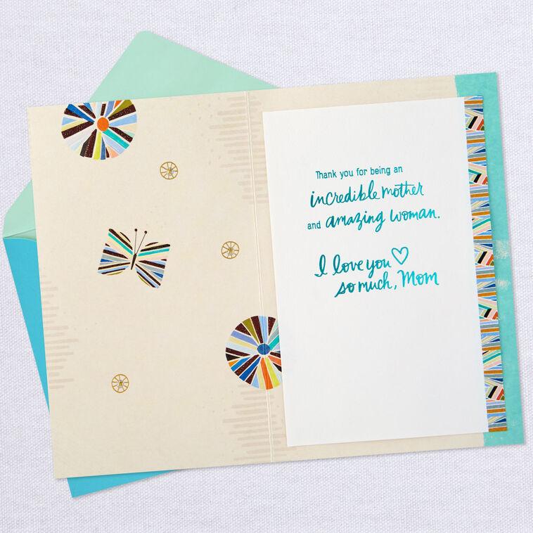Hallmark Geometric Flower Thanks And Love Card For Mom