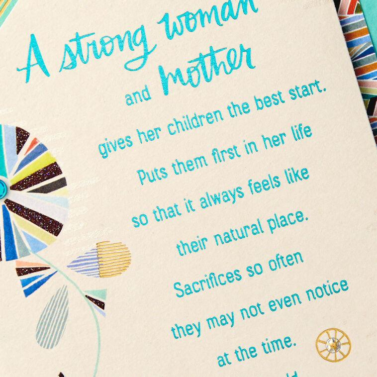 Hallmark Geometric Flower Thanks And Love Card For Mom