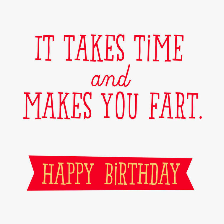 Hallmark Getting Older Is Like Chili Funny Birthday Card