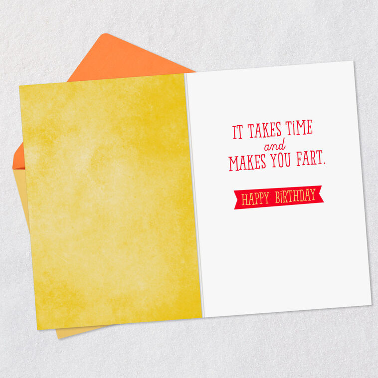 Hallmark Getting Older Is Like Chili Funny Birthday Card