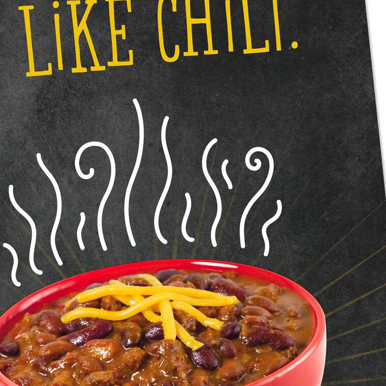 Hallmark Getting Older Is Like Chili Funny Birthday Card