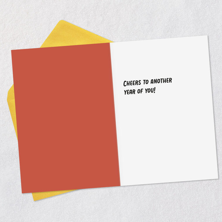 Hallmark Getting Older Means Better Alcohol Funny Birthday Card