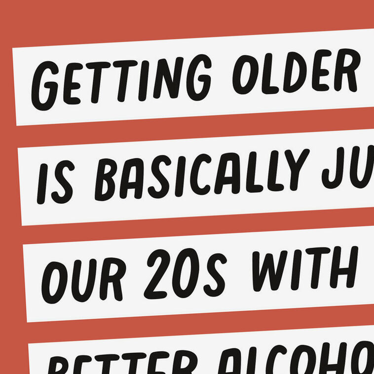 Hallmark Getting Older Means Better Alcohol Funny Birthday Card