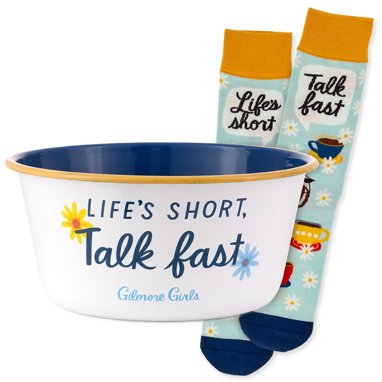 hallmark Gilmore Girls Life's Short Talk Fast Gift Set