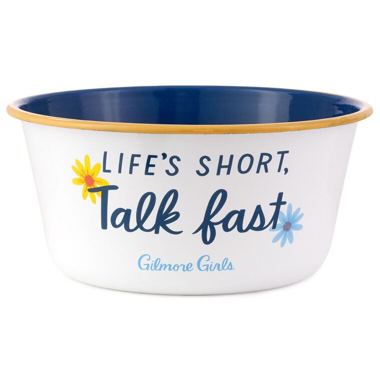hallmark Gilmore Girls Life's Short Talk Fast Popcorn Bowl