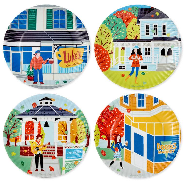 Hallmark Gilmore Girls Stars Hollow Appetizer Plates Set Of 4
