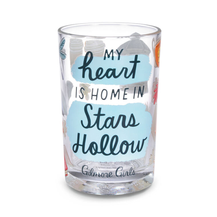 hallmark Gilmore Girls Stars Hollow Icons Collectible Drinking Glass 13.5 oz