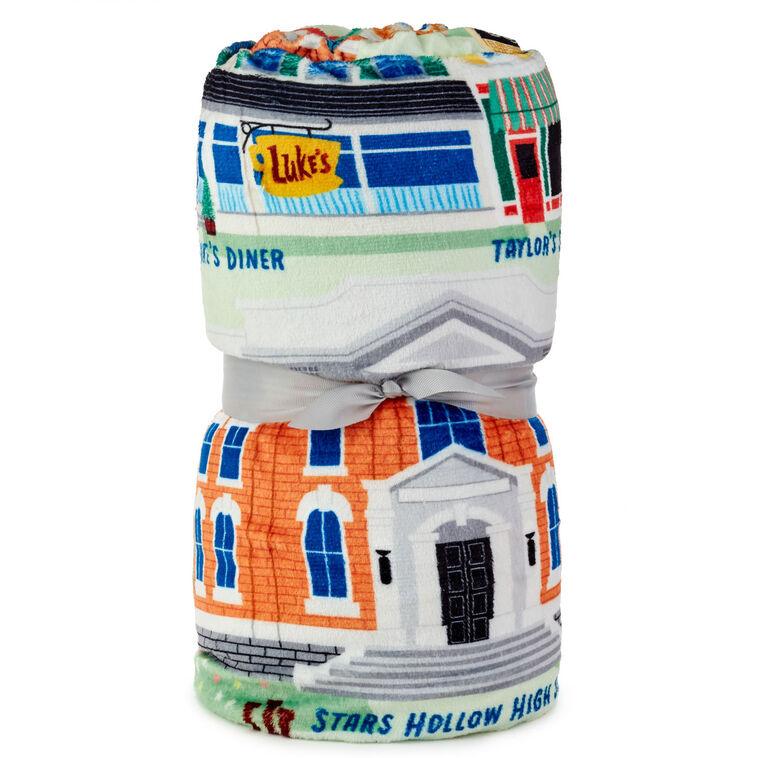 Hallmark Gilmore Girls Stars Hollow Map Blanket 50x60