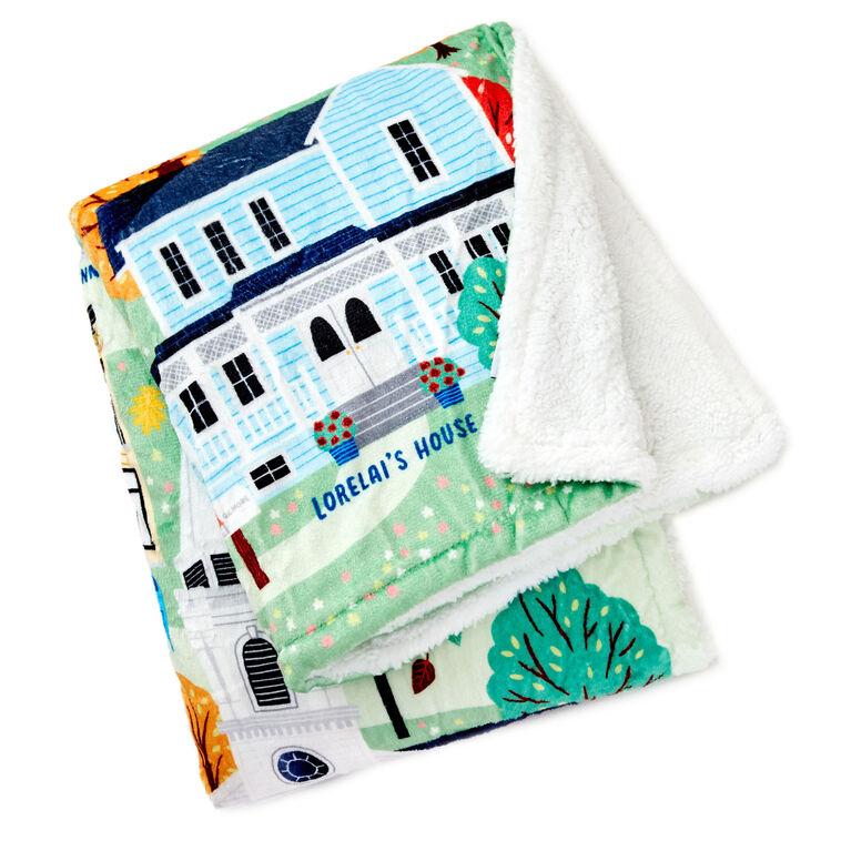 hallmark Gilmore Girls Stars Hollow Map Blanket 50x60