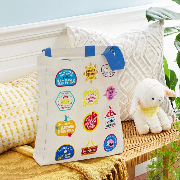 Hallmark Gilmore Girls Stars Hollow Town Festivals Canvas Tote Bag