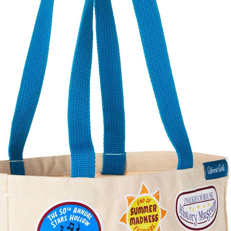 Hallmark Gilmore Girls Stars Hollow Town Festivals Canvas Tote Bag