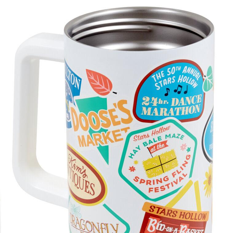 Hallmark Gilmore Girls Stars Hollow Town Festivals Insulated Travel Cup 40 Oz