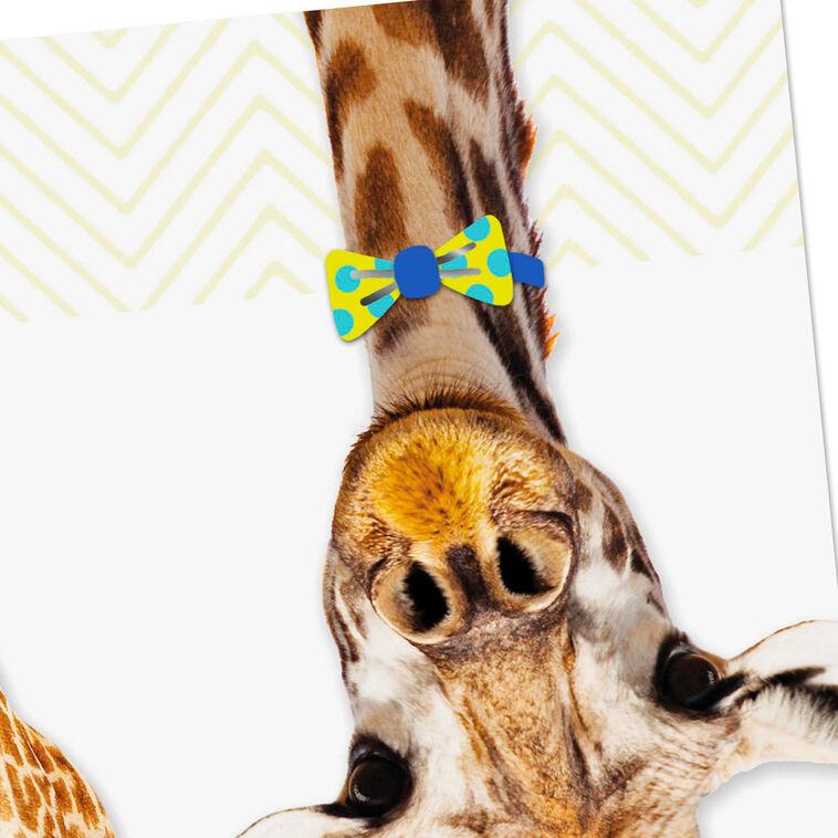 Hallmark Giraffe In Bow Tie And Party Hat Birthday Card For Kids