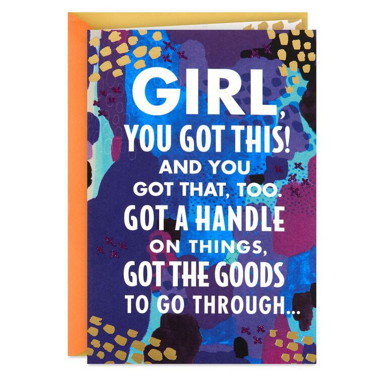 hallmark Girl You Got This Encouragement Card for Her