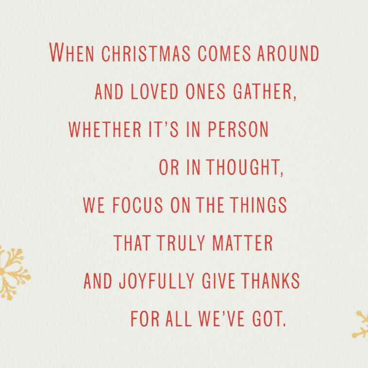 Hallmark Giving Thanks For Each Of You Christmas Card For Both