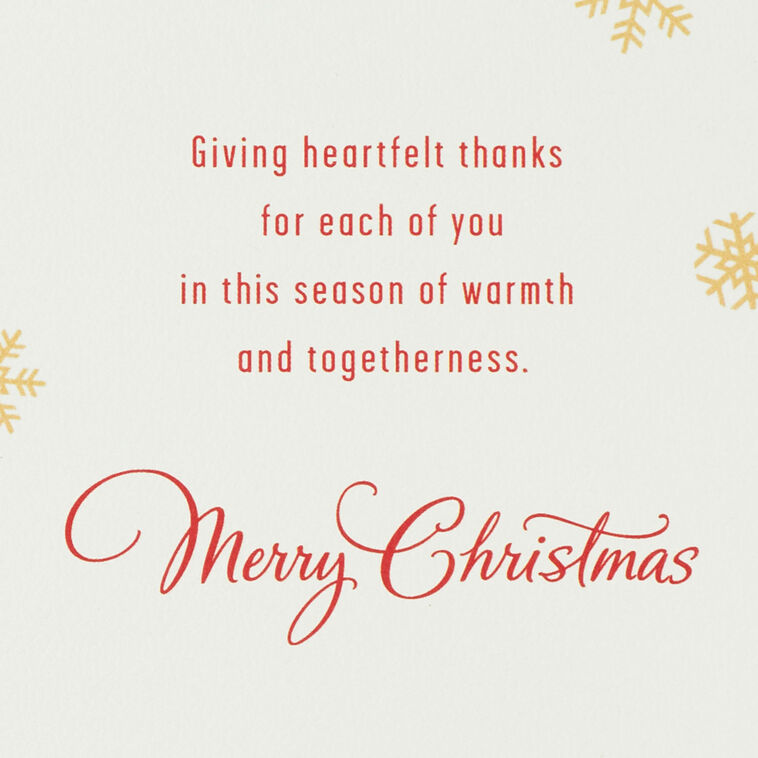 Hallmark Giving Thanks For Each Of You Christmas Card For Both