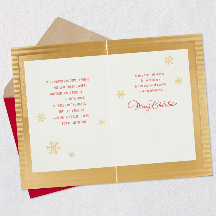 Hallmark Giving Thanks For Each Of You Christmas Card For Both