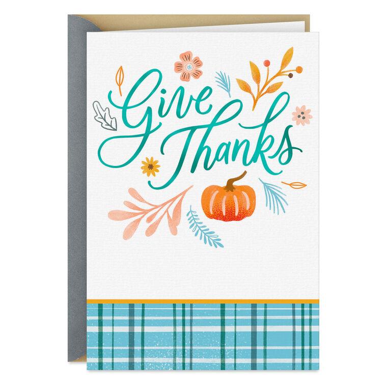hallmark Giving Thanks for People Like You Thanksgiving Card