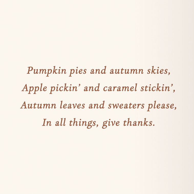 Hallmark Giving Thanks For You Religious Thanksgiving Card