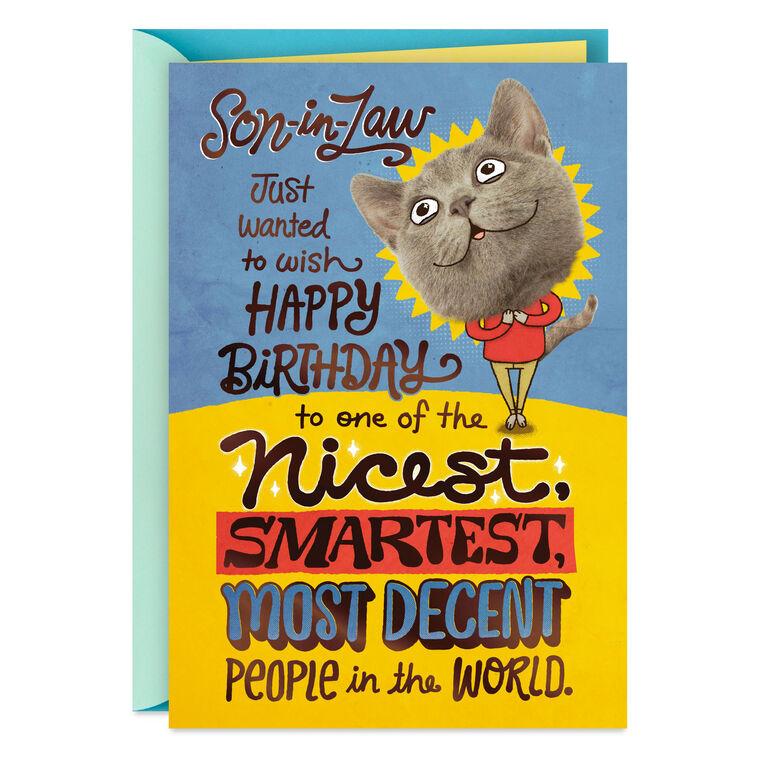 hallmark Glad Our Family Hasn't Changed You Funny Birthday Card for Son-in-Law