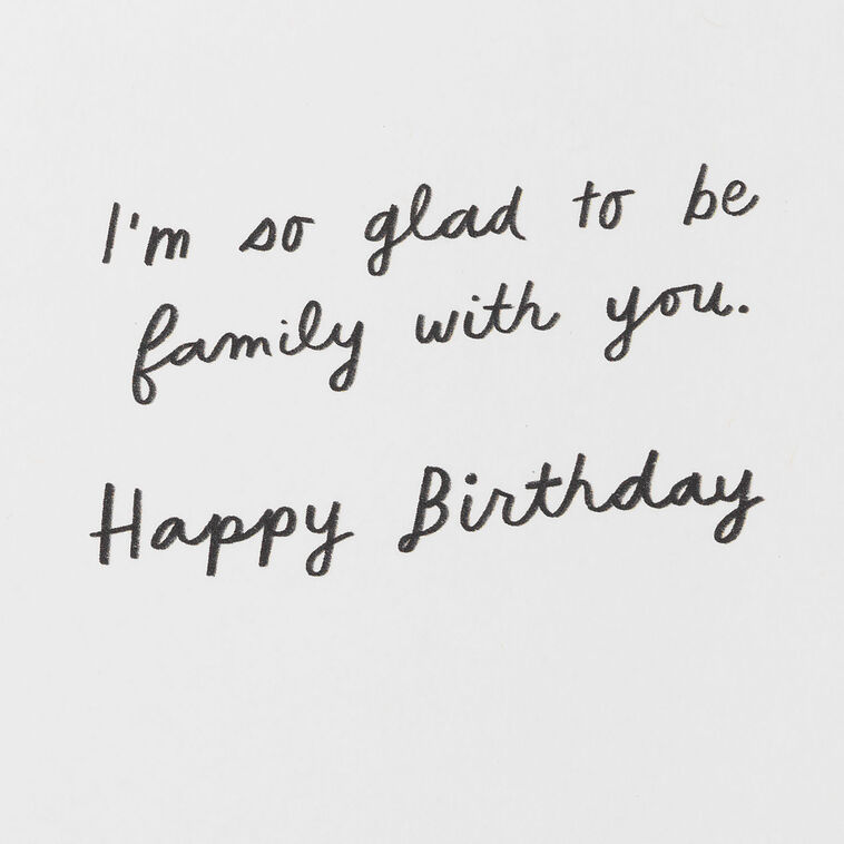 Hallmark Glad To Be Family With You Birthday Card For Relative