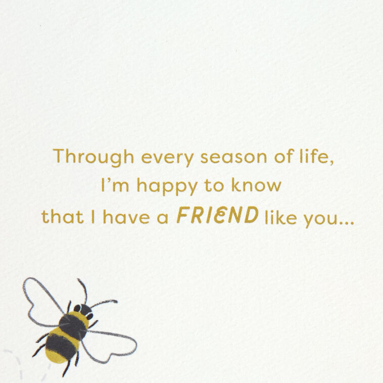Hallmark Glad To Bee Friends With You Friendship Card