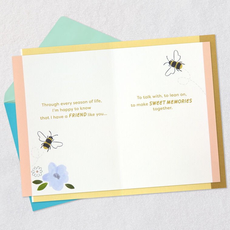 Hallmark Glad To Bee Friends With You Friendship Card