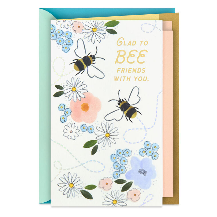 hallmark Glad to Bee Friends With You Friendship Card
