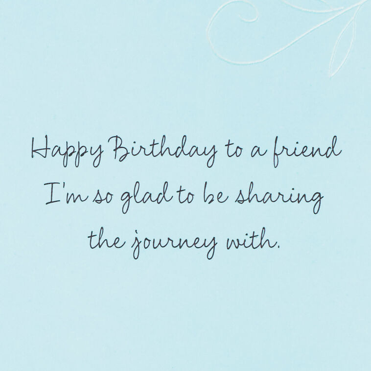 Hallmark Glad To Share Life's Journey With You Birthday Card For Friend