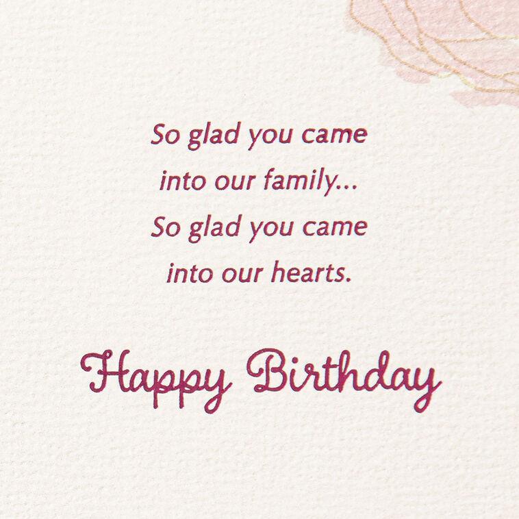 Hallmark Glad You're In Our Family Birthday Card For Daughter-in-Law