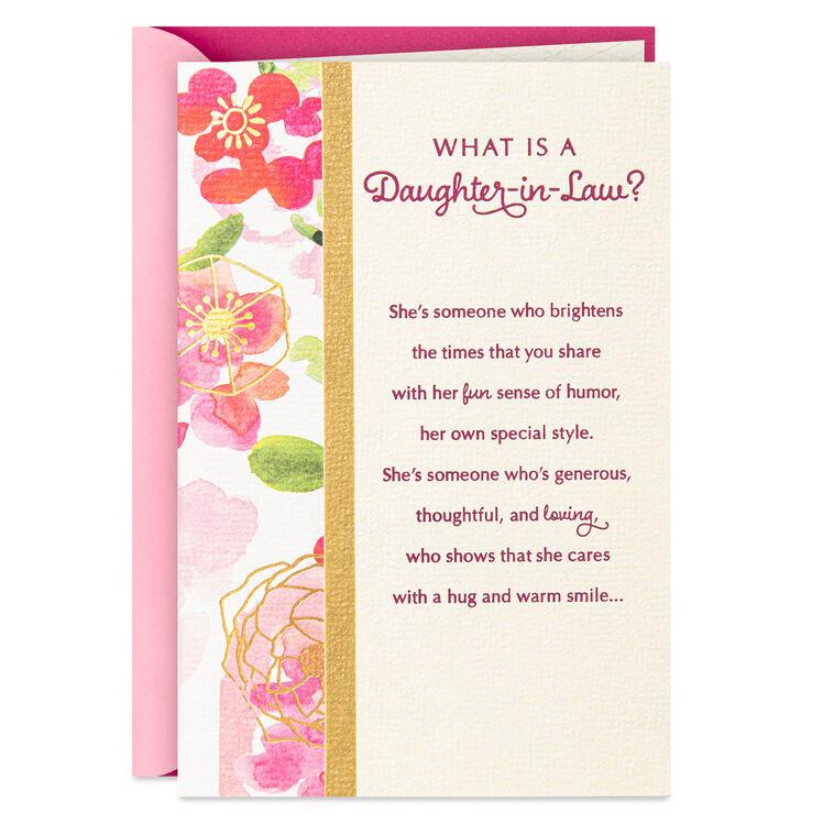 hallmark Glad You're in Our Family Birthday Card for Daughter-in-Law