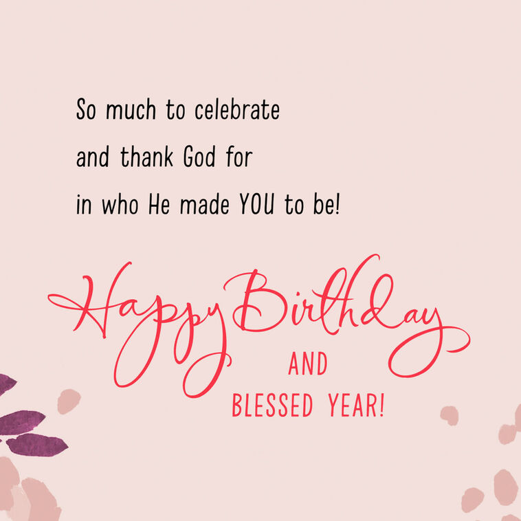 Hallmark Glorious By Design Religious Birthday Card