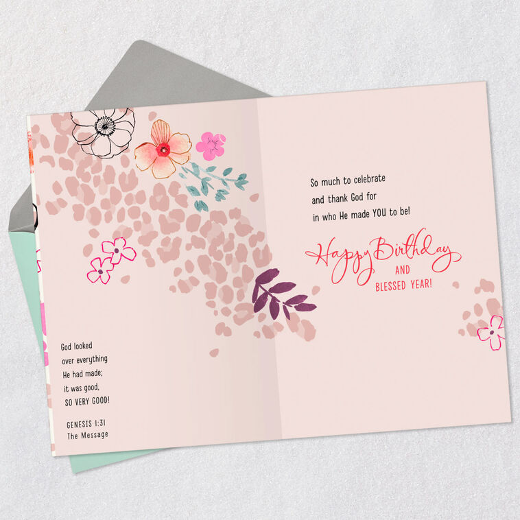 Hallmark Glorious By Design Religious Birthday Card