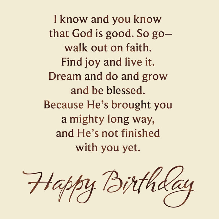 Hallmark Glory In Your Story Religious Birthday Card