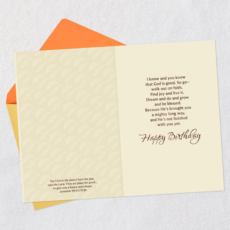 Hallmark Glory In Your Story Religious Birthday Card