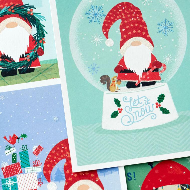 Hallmark Gnome Holiday Fun Boxed Christmas Cards Assortment Pack Of 16